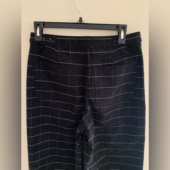 Madewell Slim Wide leg pants in black speckled windowpane size 27 - Picture 9 of 16